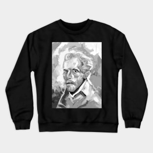 Van Gogh Black and White Crewneck Sweatshirt